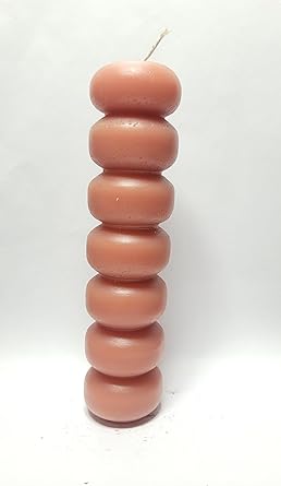 Hecate Wizard Mall-7 Knob Candle-Seven Knob-Spell Candle-Ritual-Magic-Home Decor-Room Decor-Halloween-Spell Casting-Unscented-Soy Wax Blend-Healing-Aromatherapy (Brown-17.5H X 4W)-196Grams