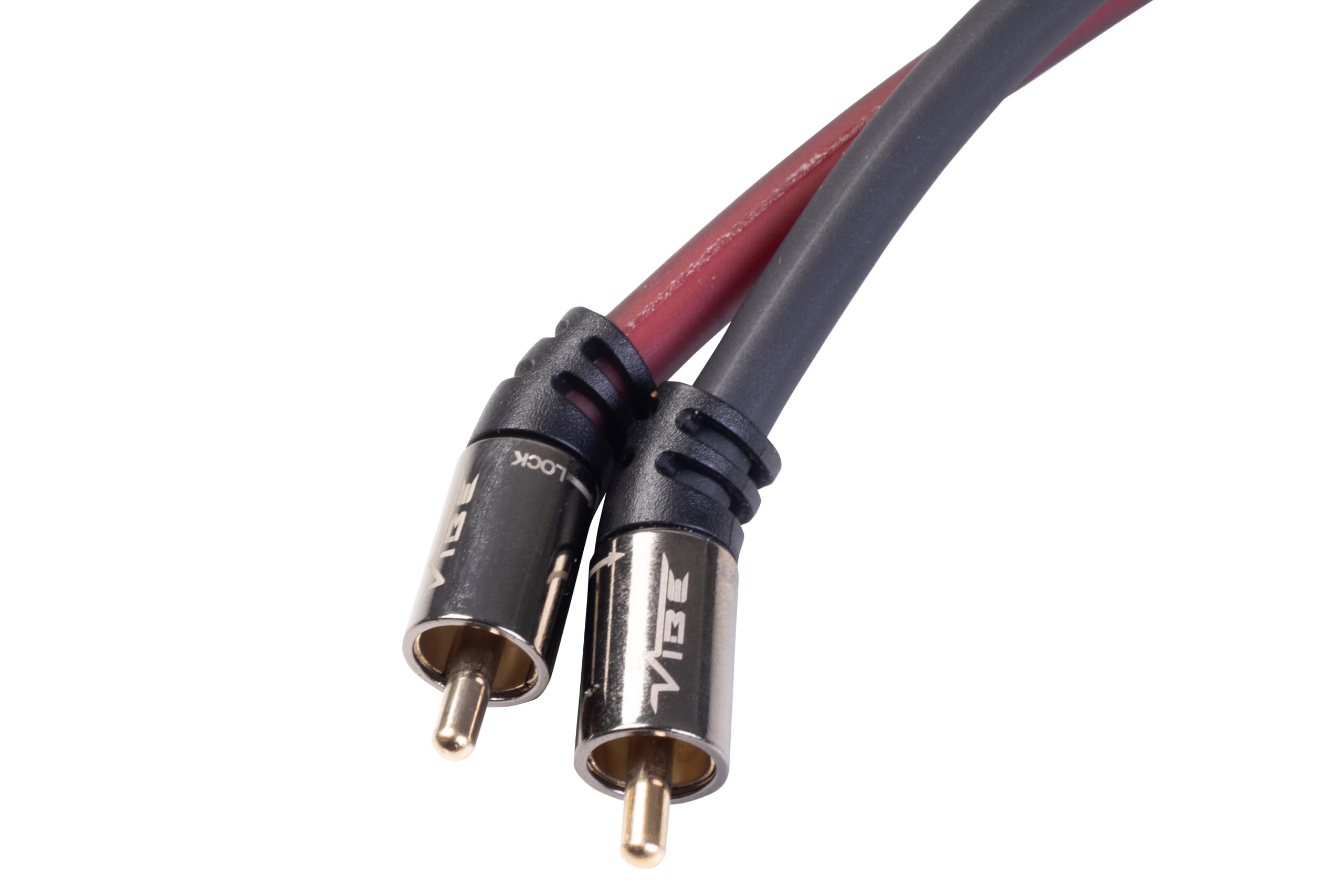 Câble RCA 5,5 m triple écran OFC, fiche coudée plaquée or, 2R-2R, collier de verrouillage à torsion