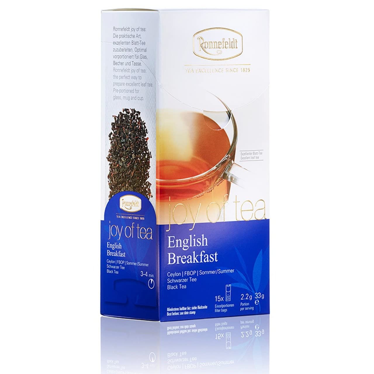 Ronnefeldt English Breakfast "Joy of Tea" - czarna herbata, 15 torebek herbaty, 33 g, ilość: 6 sztuk