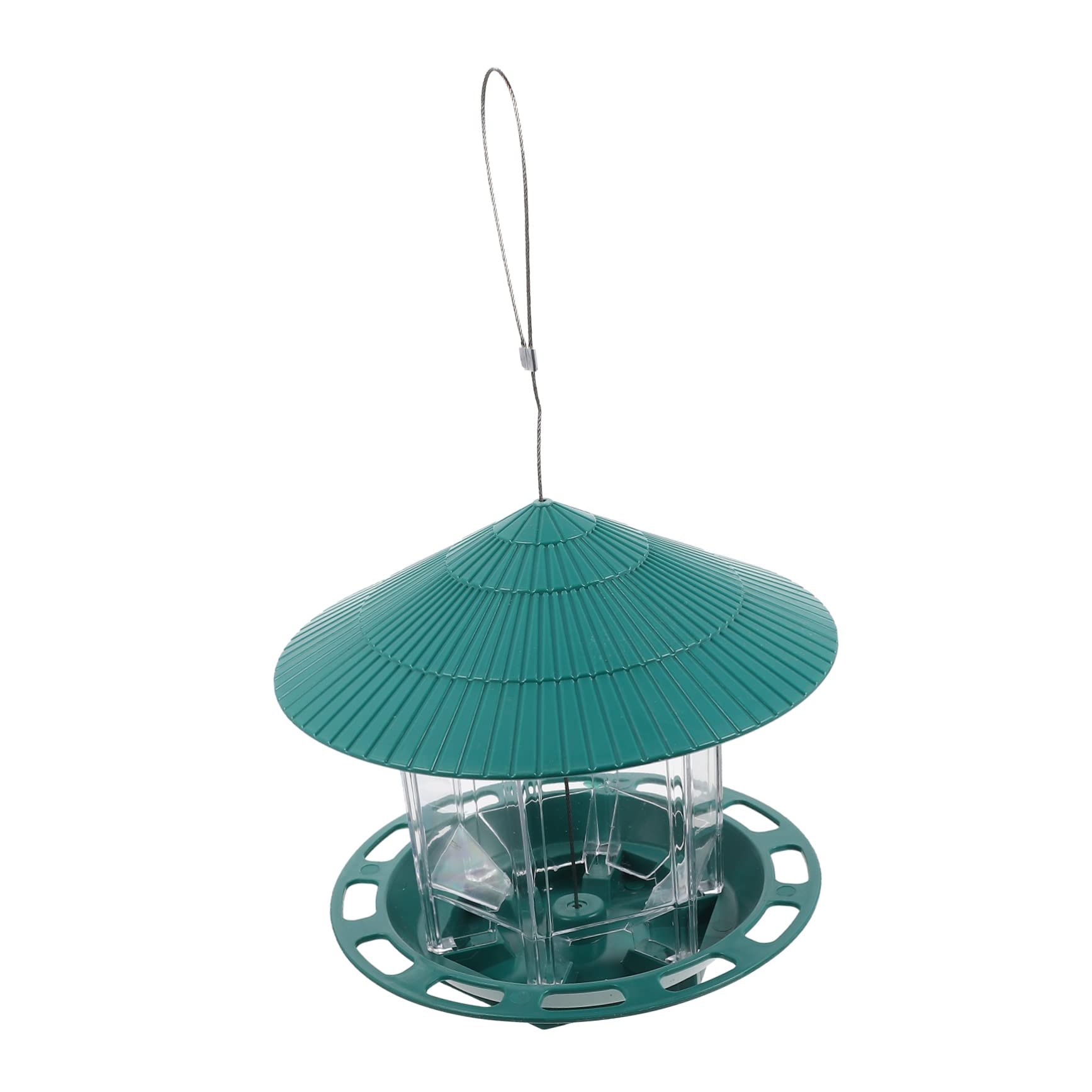 Hemobllo Suspendue pour Oiseaux Transparent Nourrisseur Multifonction pour Jardin Balcon Courtyard Décoration Alimentation Oiseaux Plein Air