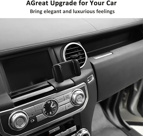 Miniatura 5 de Alumium Alloy Dashboard Side Soporte de teléfono móvil Trim para Land Rover Discovery 4 LR4 2010-2016 Accesorios de coche (A)