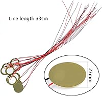 Vista 2 de TIMESETL 15pcs Piezo Pickup 27mm Piezo Amplifiers Discs with 13" Leads for Acoustic Guitar Drum