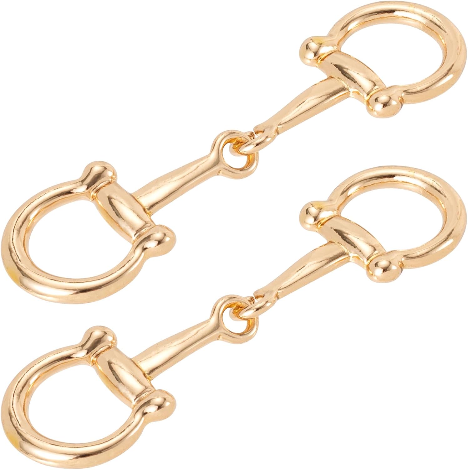 Joez Wonderful Horsebit Silk Scarf Buckle, Simple Metal Scarf Rings, Horsebit Clasp for Women