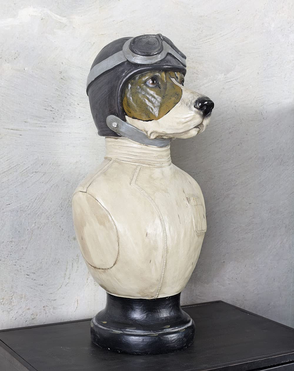 Buste d'animal Hundepilot Buste 50cm Chien Buste Figurine Décorative Antique lup038 Palazzo Exclusif