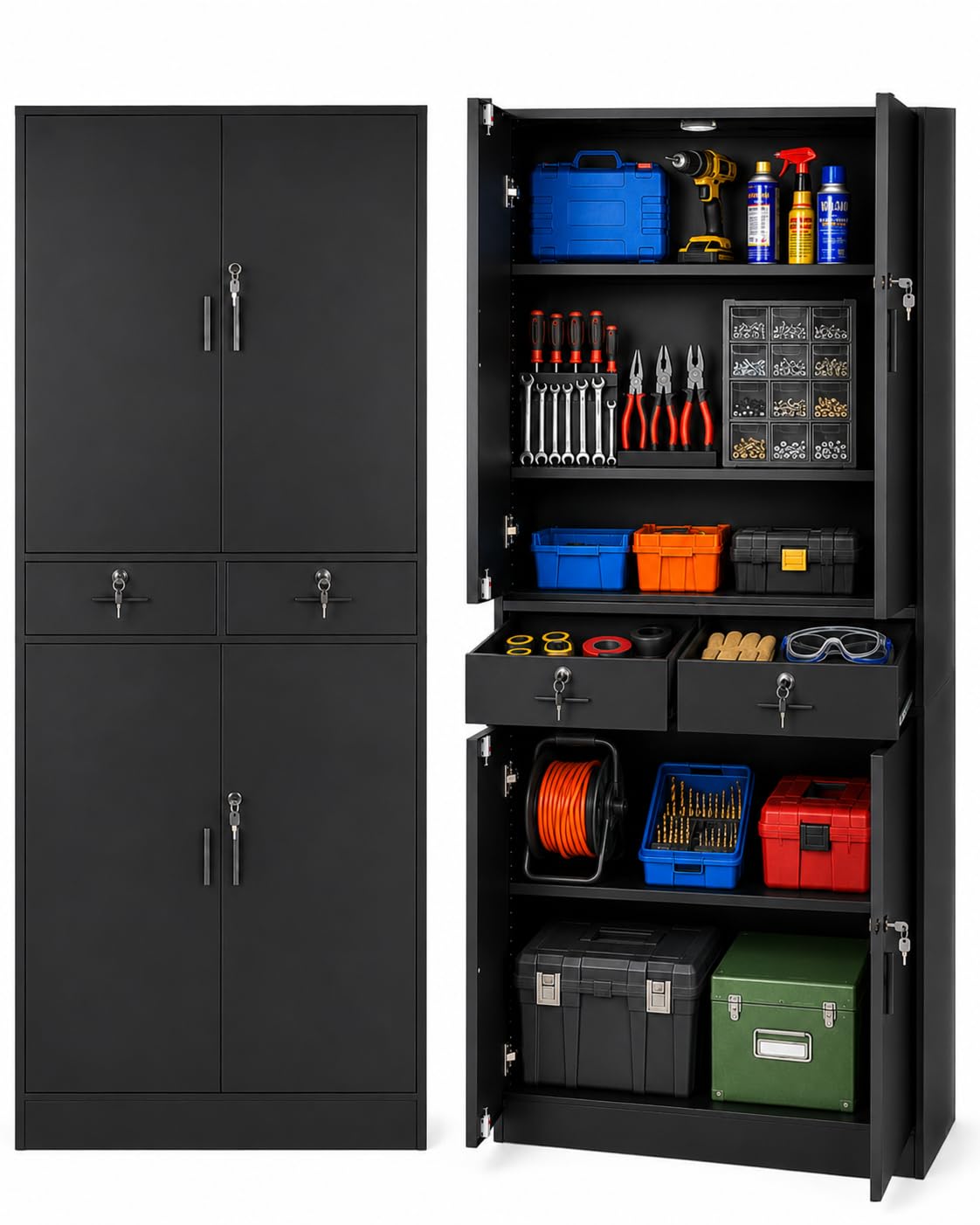 Armoire de rangement verrouillable : sécurisez votre garage encombré