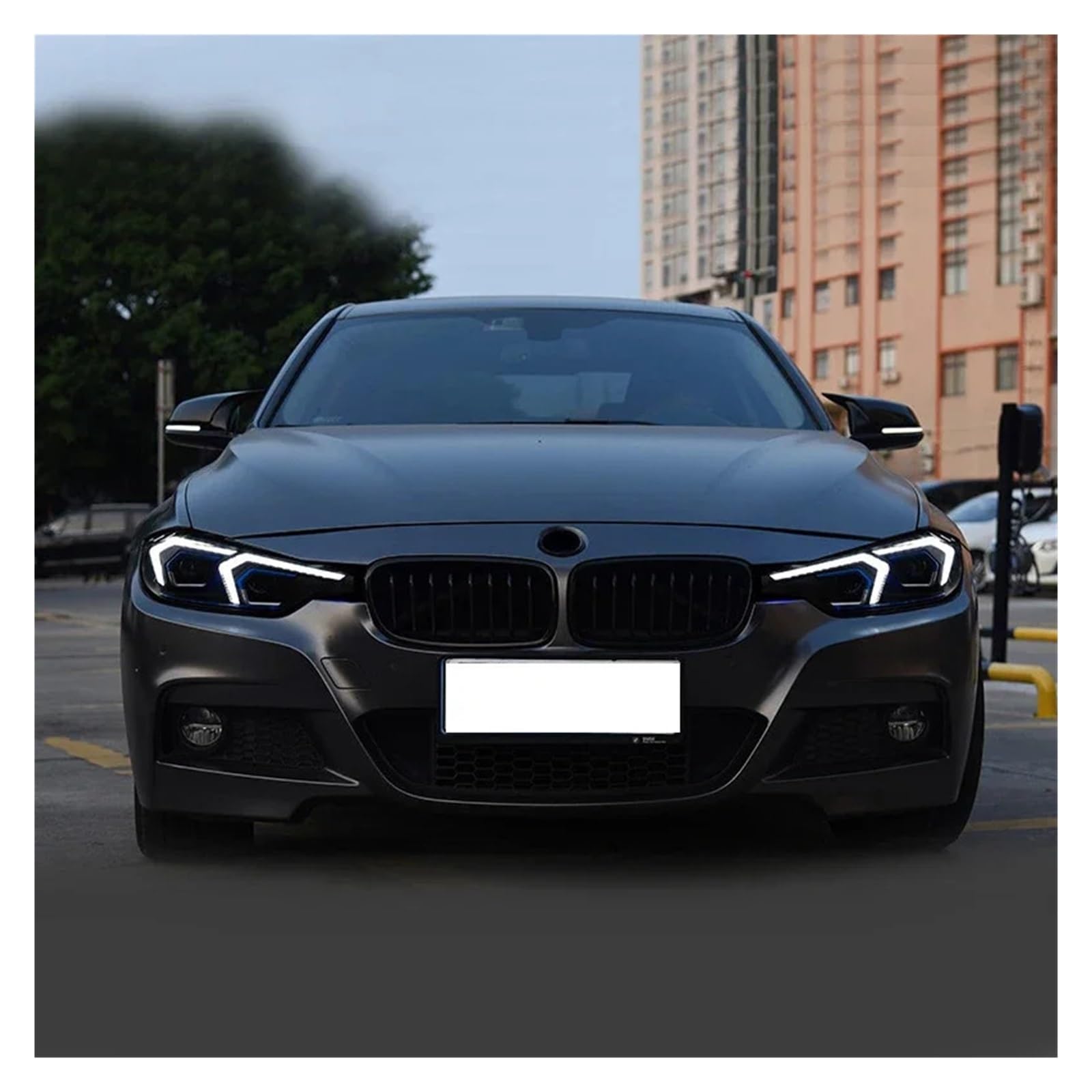 Lampada Fanale Posteriore Fari a LED per BMW Serie 3 M3 F30 F35 2013-2018 Accessori auto Indicatore di direzione anteriore per segnale per gruppo fari per Plug and Play(Original Halogen)