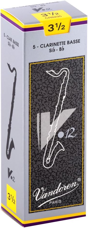 Vandoren Bass Clarinet Reeds Strength 3.5 Bundle (5 Reeds)