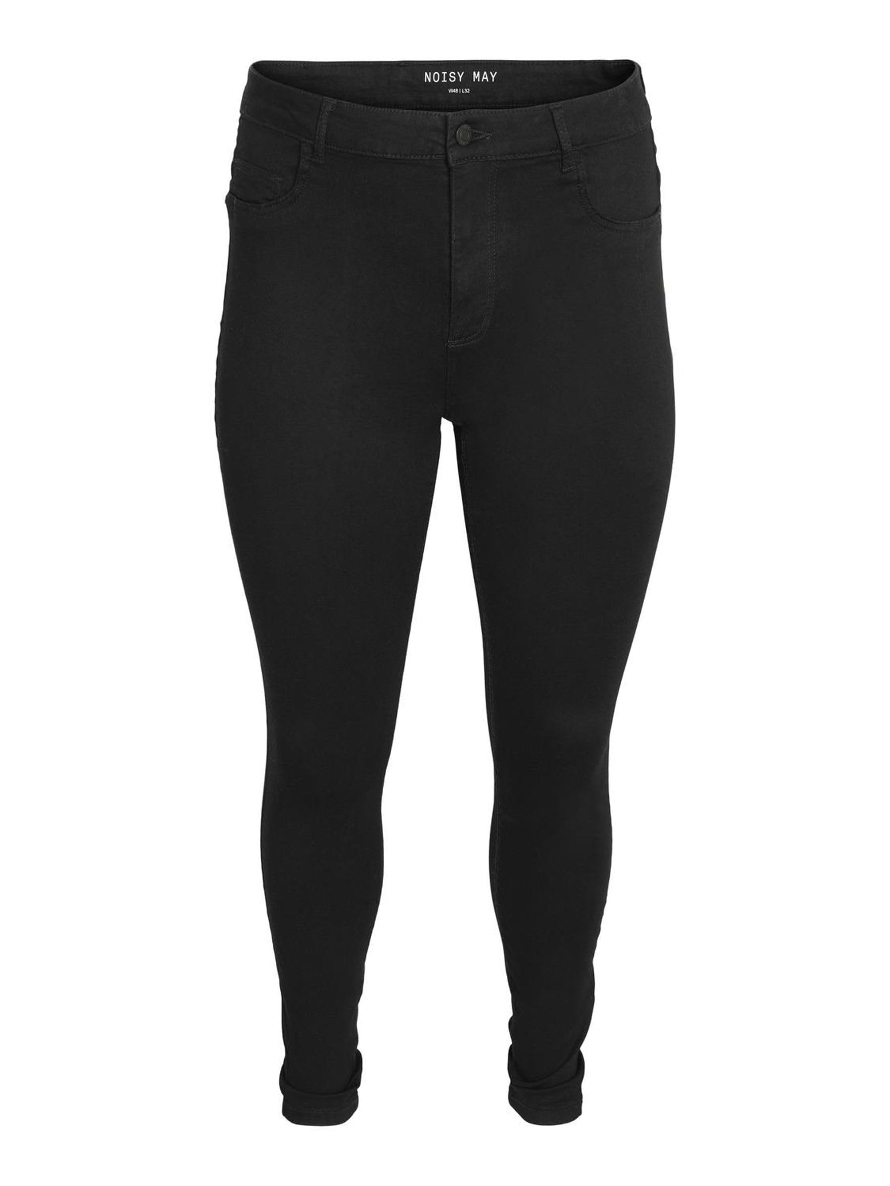 Noisy may Womens Nmcallie Hw Vi023bl Curve Noos Jeans, Black Denim, 20 UK