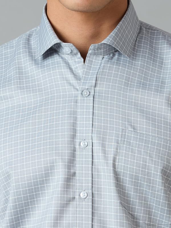 Image of Mark & Albert Men's Half Sleeves Cotton Formal Shirt