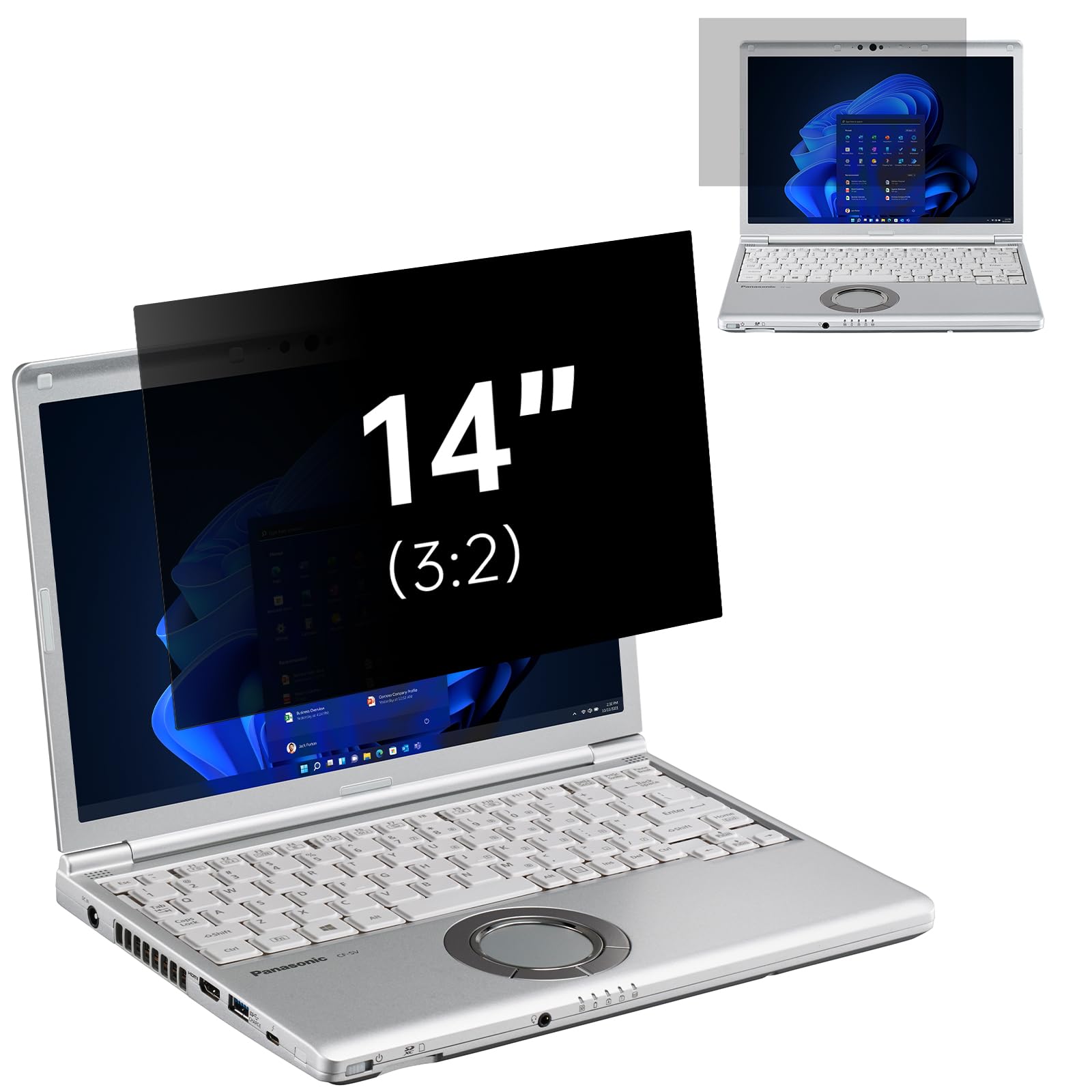 Amazon | 14インチ 3:2 覗き見防止フィルム ノートパソコン