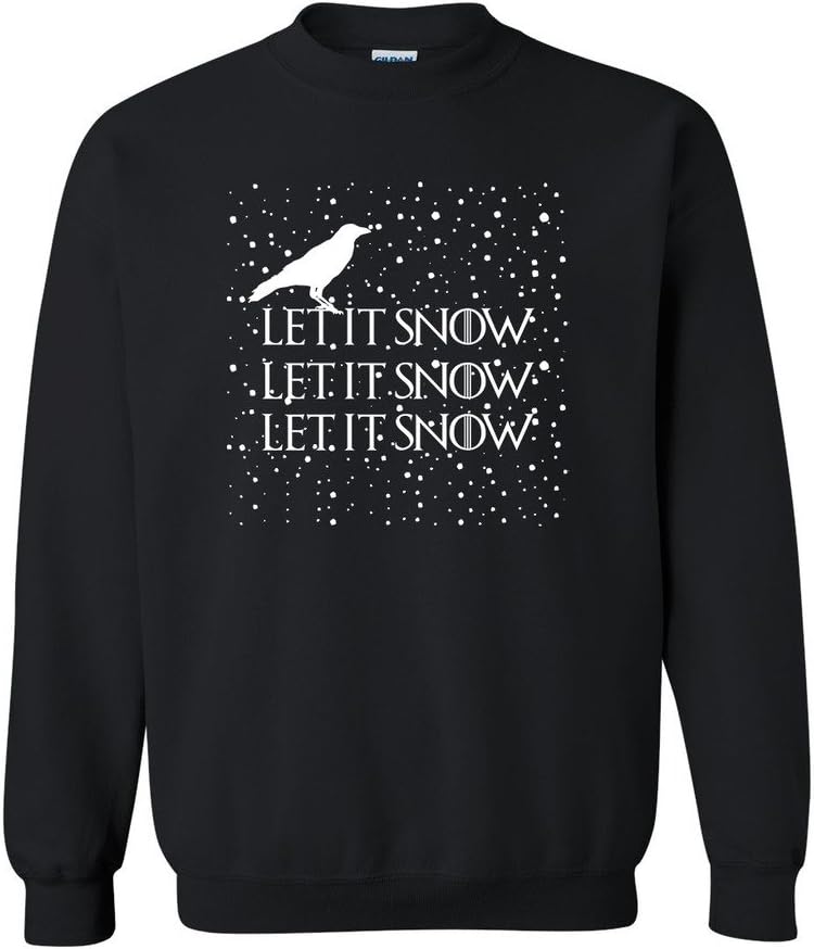 Let It Snow Swords Crow TV Series Funny DT Novelty Crewneck Sweatshirt