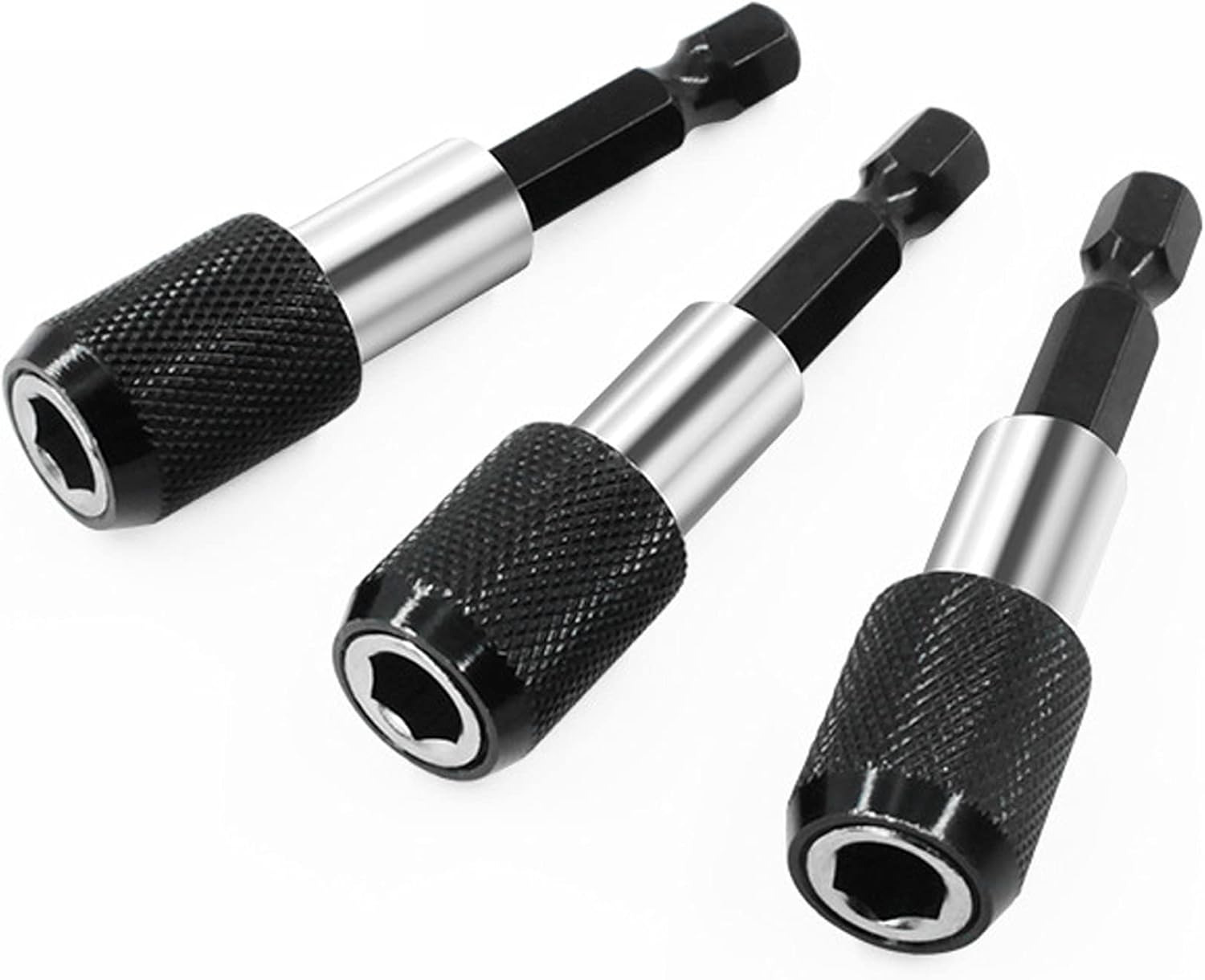 Muye 3 pcs Hex Shank Quick Release SelfLocking Extension Rod 60mm