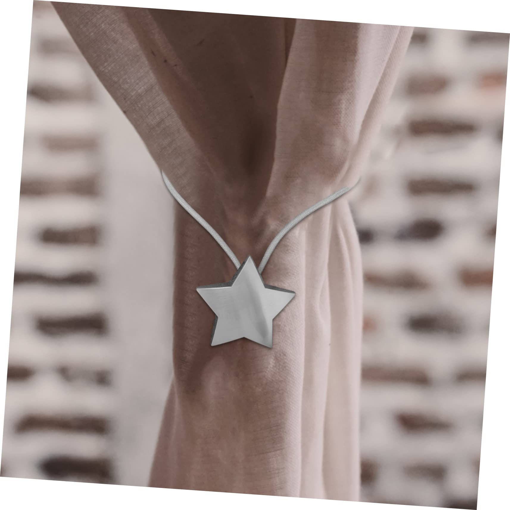Alipis 3 Pz Fibbia della Supporto Magnetico della Fermatende della Magnetica Holdback Syar Supporto della Tendaggi Holdbacks Stella Tieback