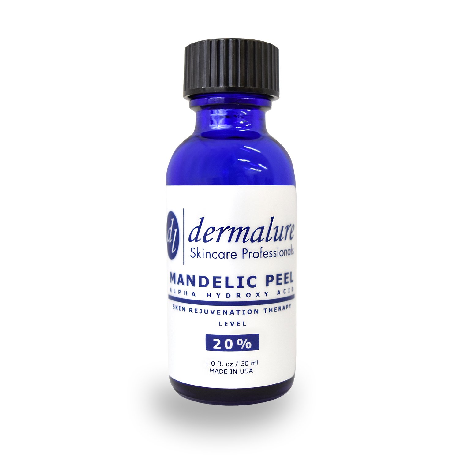 Mandelic Acid 20% AHA Alpha Hydroxy Peel Medical Strength Used For Rosacea, Cystic Acne, Blackheads, Pores, Whiteheads, Hyperpigmentation, Melasma, Age Spots, Sun Spots (2.0 fl. oz / 60 ml)