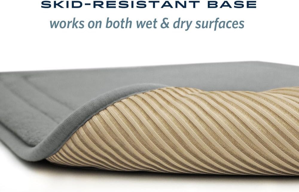 Microdry Memory Foam SpeedDry Bath Mat Home & Kitchen