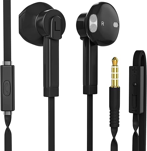 Miniatura 8 de ARC - Auriculares intraurales con cable, auriculares con micrófono, control de volumen deslizante, aislamiento de ruido, almohadillas para los