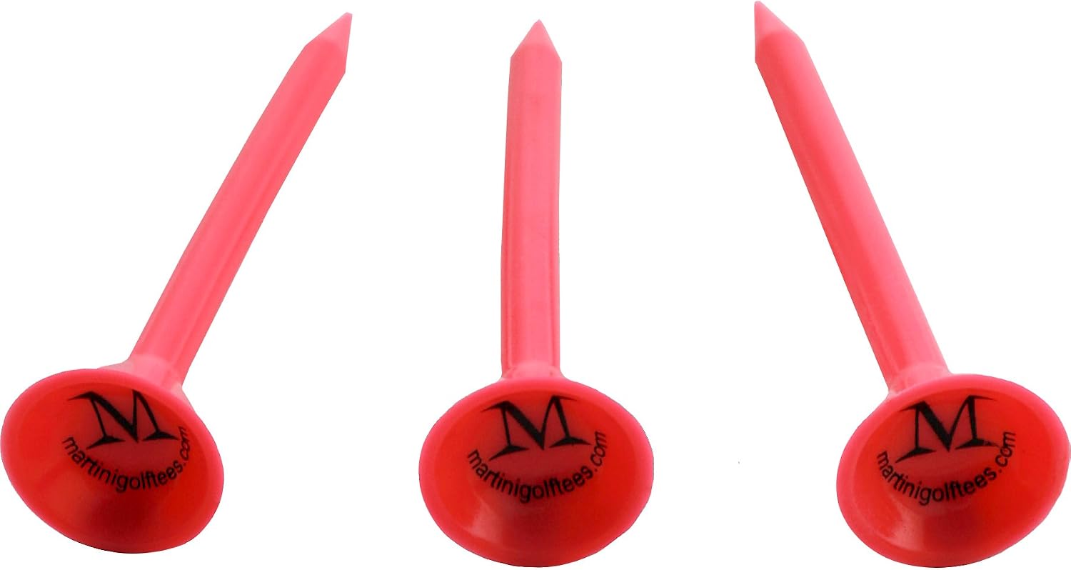 ProActive Sports Martini Golf 3-1/4" Durable Plastic Tees 5-Pack (Pink)