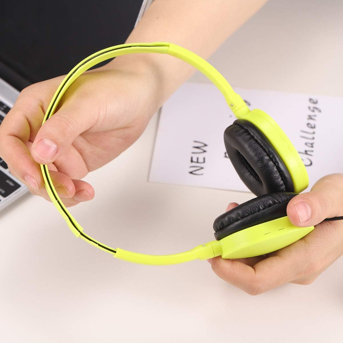 XOSDA 子供用ヘッドフォン バルク 5個パック マルチカラー 教室/学校/学生/子供/ティーン/男の子/女の子/大人用(PU10