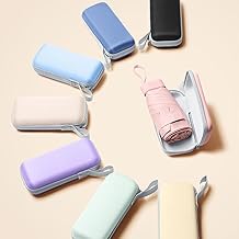 Mini pocket capsule umbrella sun protection anti-ultraviolet umbrella folding high-grade sun umbrella for sunny and rainy days Sky blue