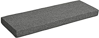 5cm Thicken Bench Cushion,80/100/120cm No-slip Bench Seat Cushion for Indoor Outdoor Patio Garden Wooden Furniture Sofa (Dark Grey,120X45CM)