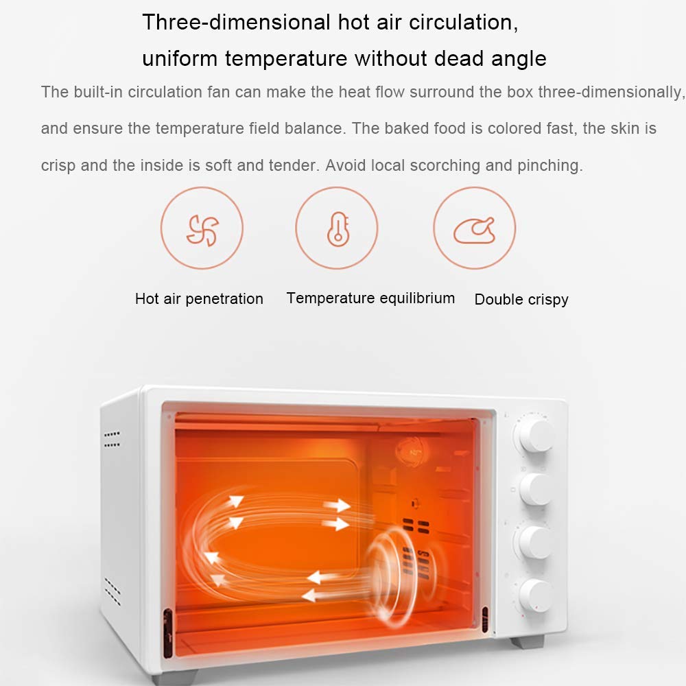 Mini horno de escritorio, iluminación incorporada a prueba de explosiones, control de temperatura de 70 ° C-230 ° C, tamaño pequeño, fácil de transportar, adecuado para acampar al aire libre, viajes