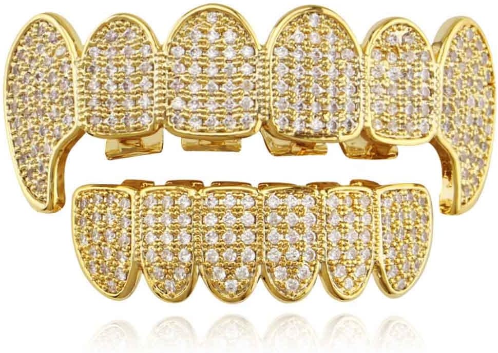 Psivika Diamond Grills Gold Plated Shiny Hip Hop Jamaica Ubuy