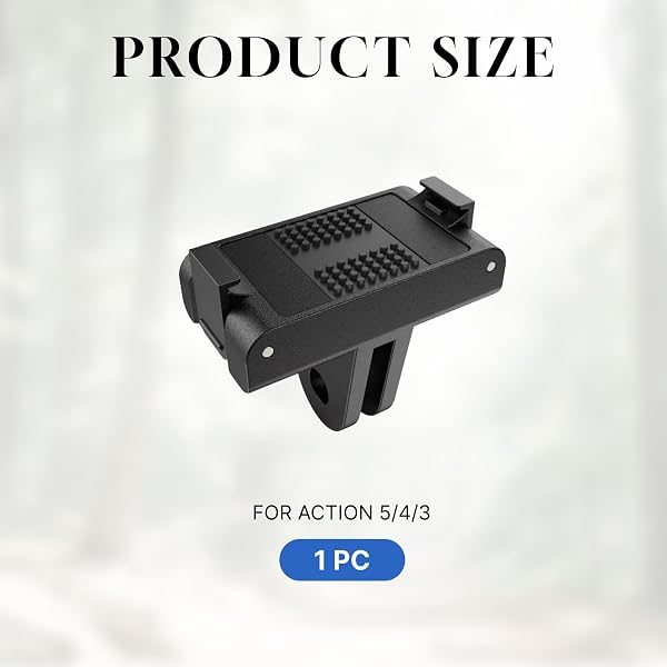 Soporte Magnético de Liberación Rápida Compatible con dji Osmo Action 6/5 Pro/4/3/Nano, Adaptador de Aluminio Compacto con Base de Montaje para Deportes, Vlog, Bicicleta - 2