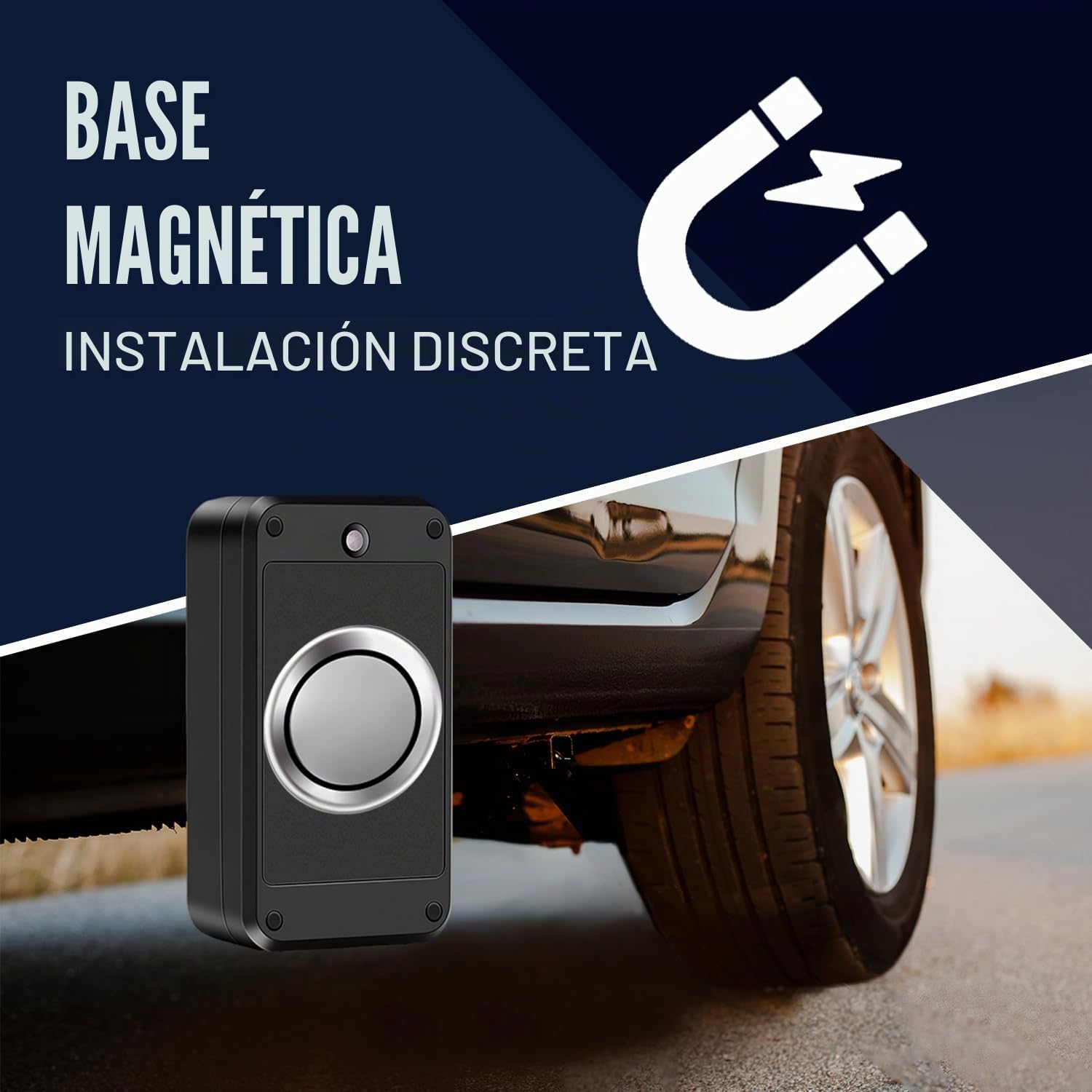 REWIRE 104N 4G - Rastreador magnético GPS para vehículos, portátil 24/7 en tiempo real para coche, camión, furgoneta, fácil de instalar, duración de la batería de seguimiento de hasta 21 días