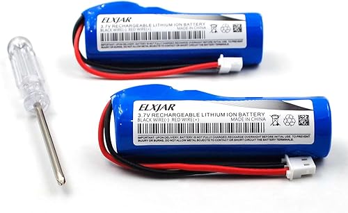 Paquete de 2 baterías de iones de litio de 3.7 V 2600 mAh de repuesto para radio de emergencia Midland ER300 ER200 BATT20L Radio de alarma