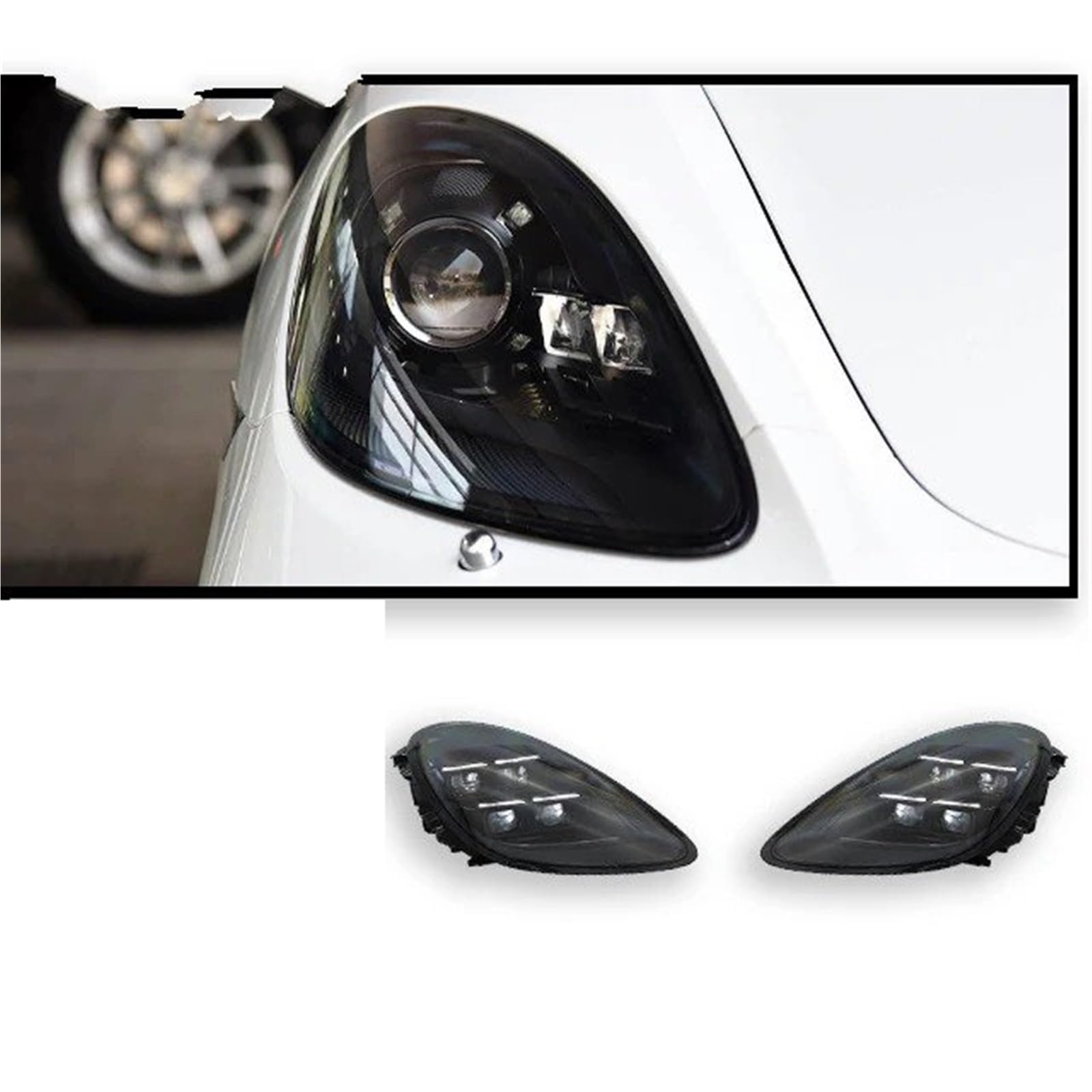 per 718 982 2013-2023 Luci per Auto Faro proiettore Faro Luce Diurna Accessori automobilistici Gruppo fari Anteriori(-)