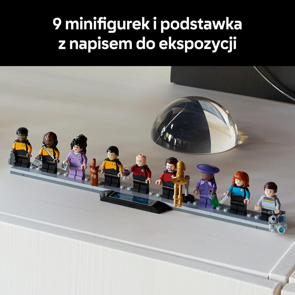 LEGO Icons Star Trek: U.S.S. Enterprise NCC-1701-D 10356 | Duży model statku kosmicznego, zestaw dla dorosłych, prezent dla fana sci-fi, dekoracja z klocków, 3600 elementów