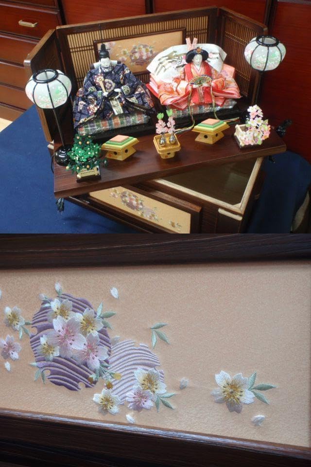 さらに訳アリ65巾 ひな人形 親王飾り 収納飾り 雛人形