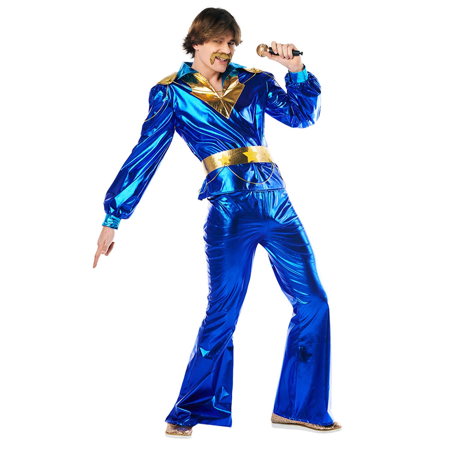 Boland 84051 Adult Dancing King Costume, Multicoloured, M-L