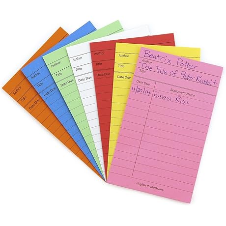Hygloss Products Library Checkout Cards: The Ultimate Solution for Library Management