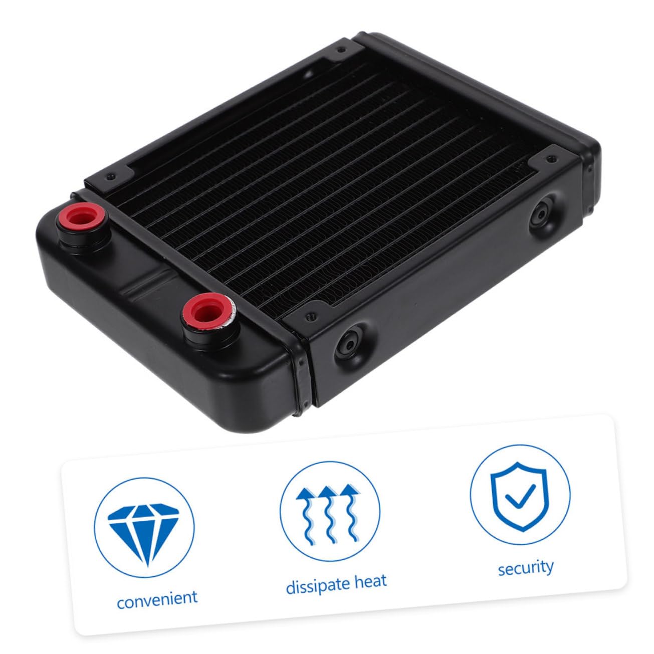 iplusmile 2pezzi Radiatore Di Raffreddamento Liquido Per Dissipatore Di Calore Con Porta Filettata Efficiente Di Dissipazione Del Calore Per Prestazioni Ottimali