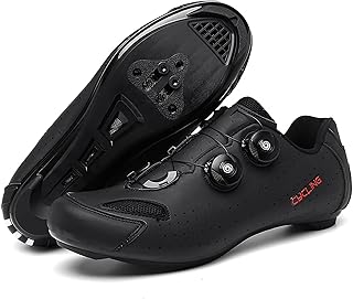 TRNL Cycling Shoes For Mens Womens Road Bikes Mtb Shoes Compatible With Look Spd Spd-sl Delta Cleats,compatible With Peloton Bike Shoes Unisex Cycling Shoes Indoor/outdoor(41, Black)