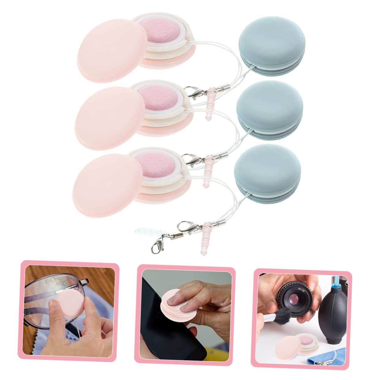 Didiseaon 30 Piezas toallita limpiadora de macarrones screen cleaner limpiador pantalla limpiador de tabletas para limpiar computadoras pantallas ordenador gafas el plastico