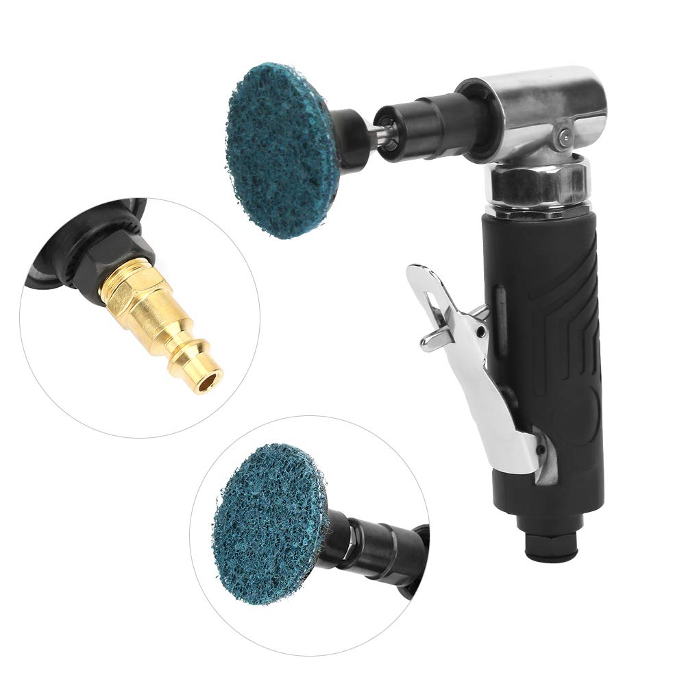 Pneumatyczne 90 stopni kąt młynek do szlifierki Szybkie szlifowanie powietrza do modelu sprzętowego szklanego kamienia [wszechstronne narzędzie] 1/4 '' 20000 rpm