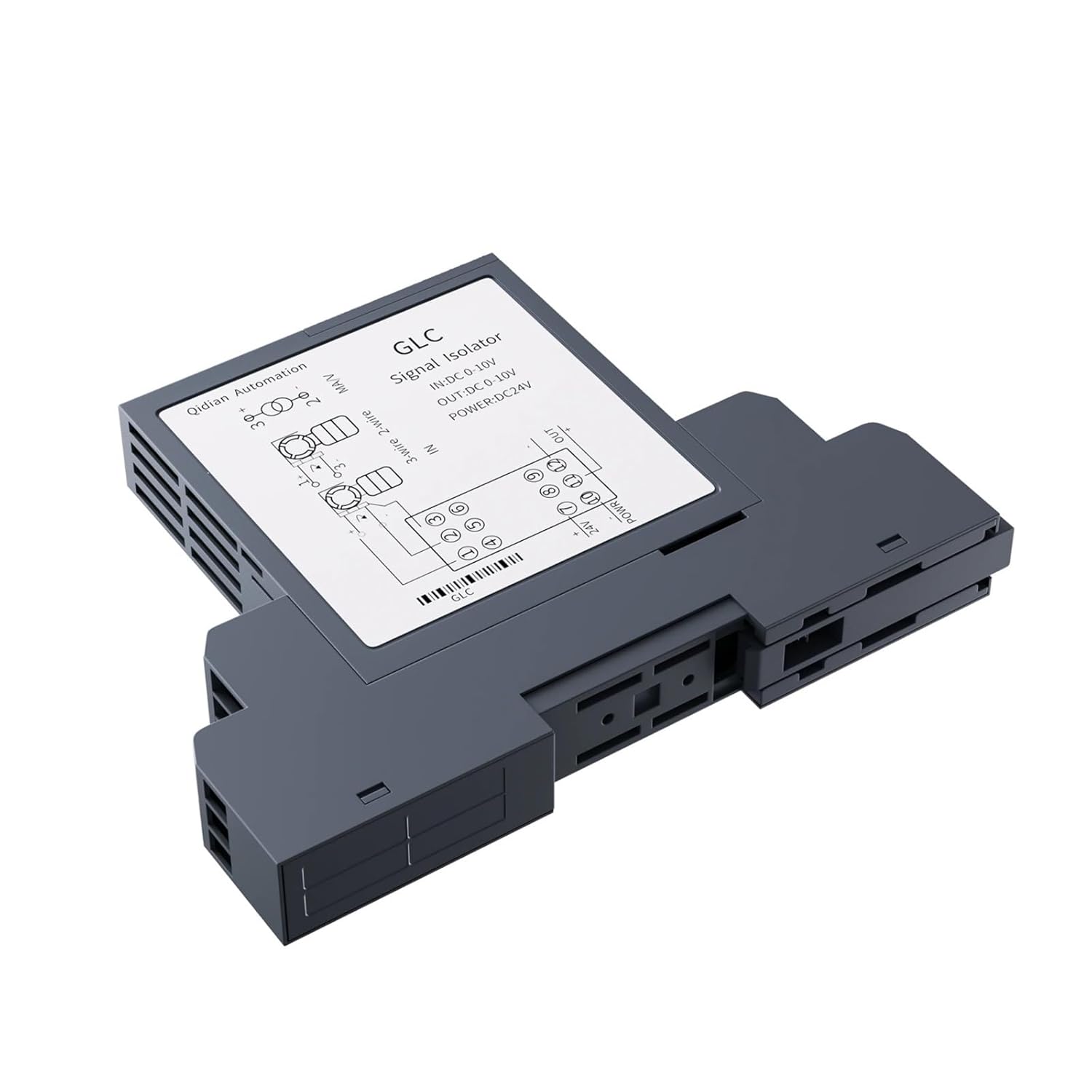 Analog Signal Isolator 4-20mA 0-10mA 0-20mA to 0-10V 0-5V 1-5V DC Converter 0-75mV(Input 0-10V,Output 1-5V)