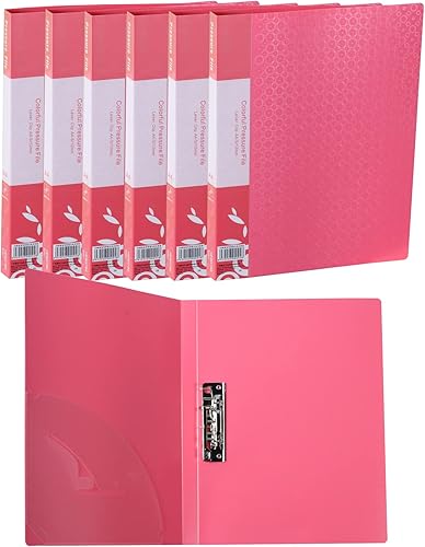 Miniatura 1 de Carpeta de plástico sin perforaciones, tamaño carta, carpeta de archivos de clip fuerte, 8.5 x 11 pulgadas, portafolio portapapeles con carpeta