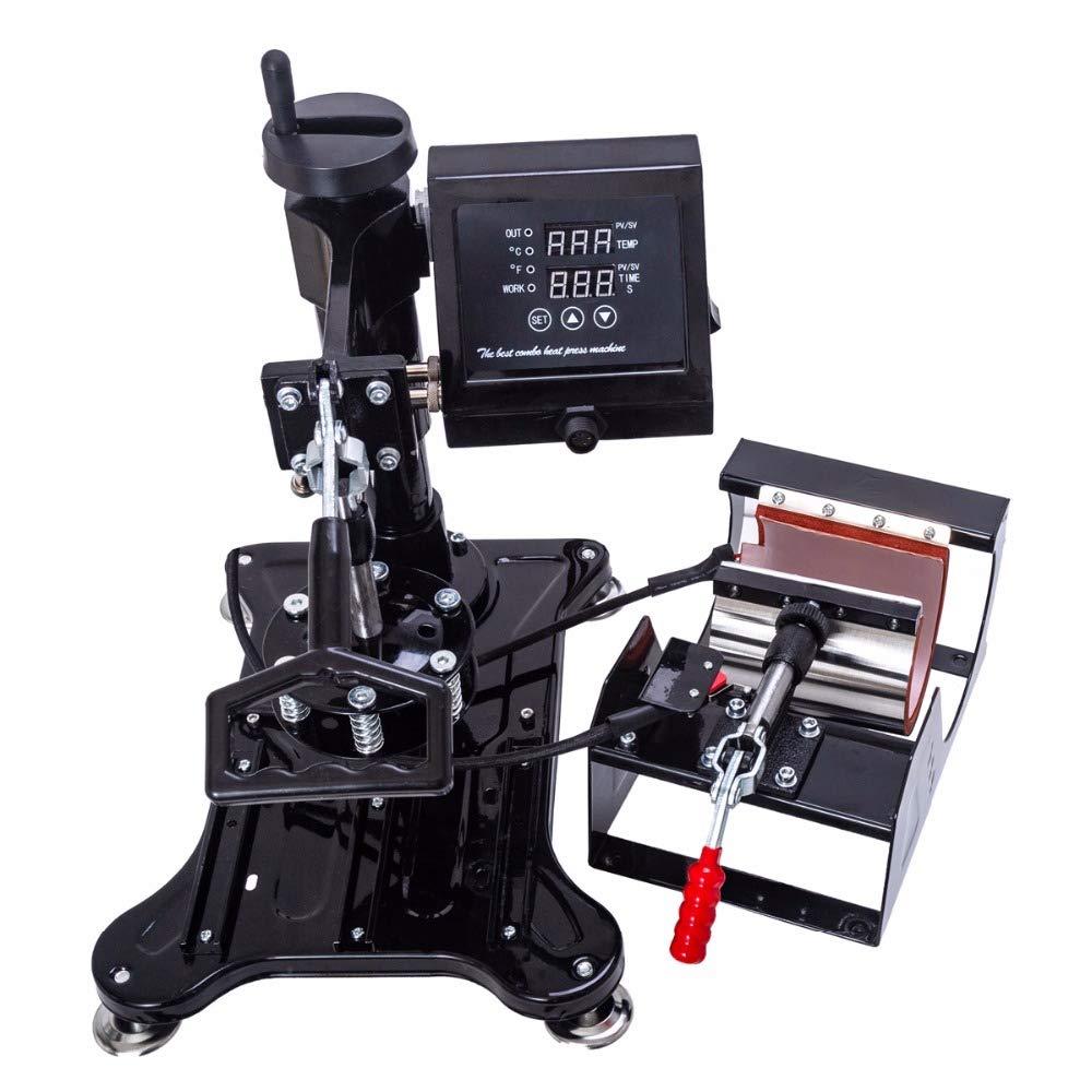 Amazon.co.jp: SISHUINIANHUA 38×38 5イン1コンボヒートプレス機、昇華