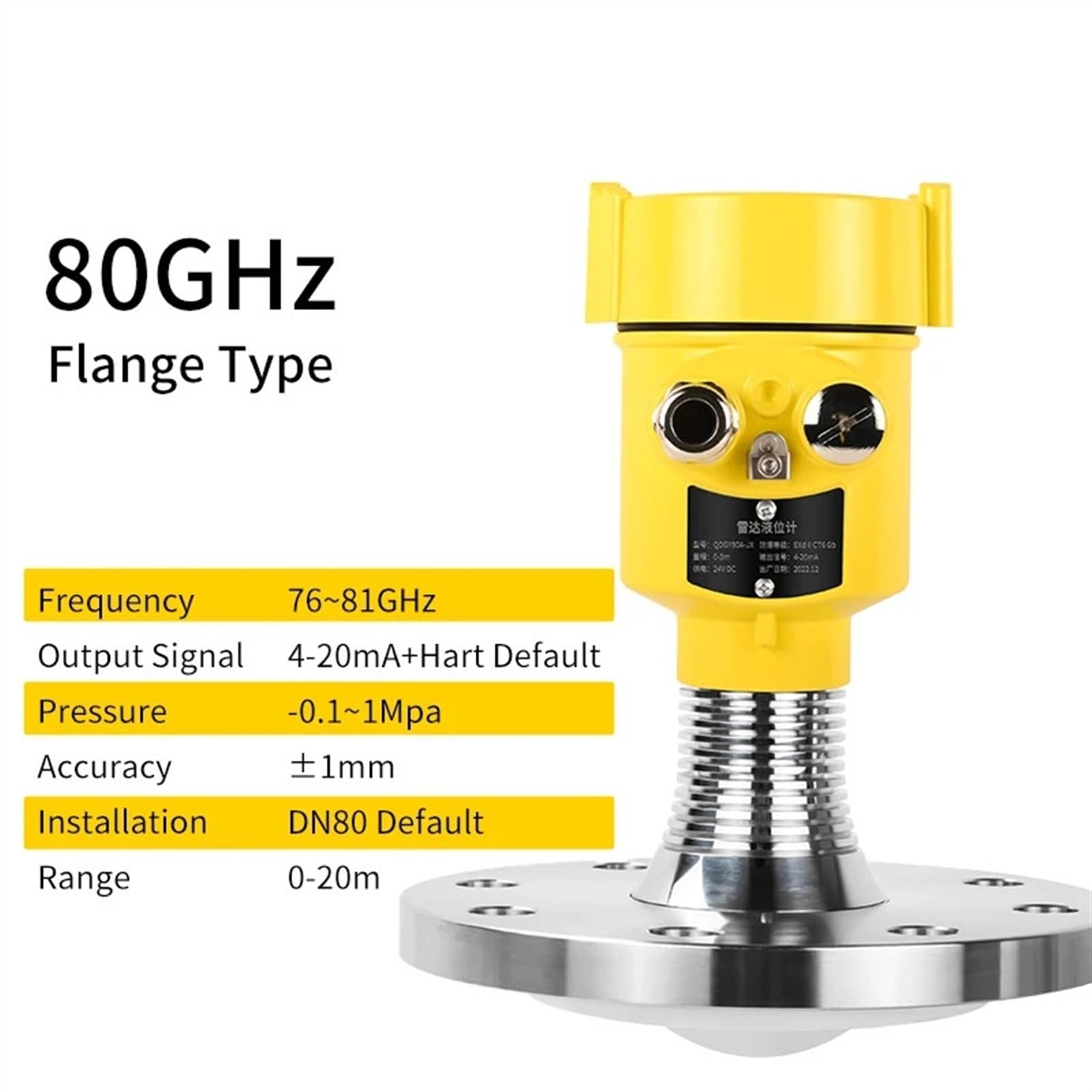 Amazon.com: OLDAJNGK Radar Level Meter 0-5m 0-10m 0-20m to 4-20mA