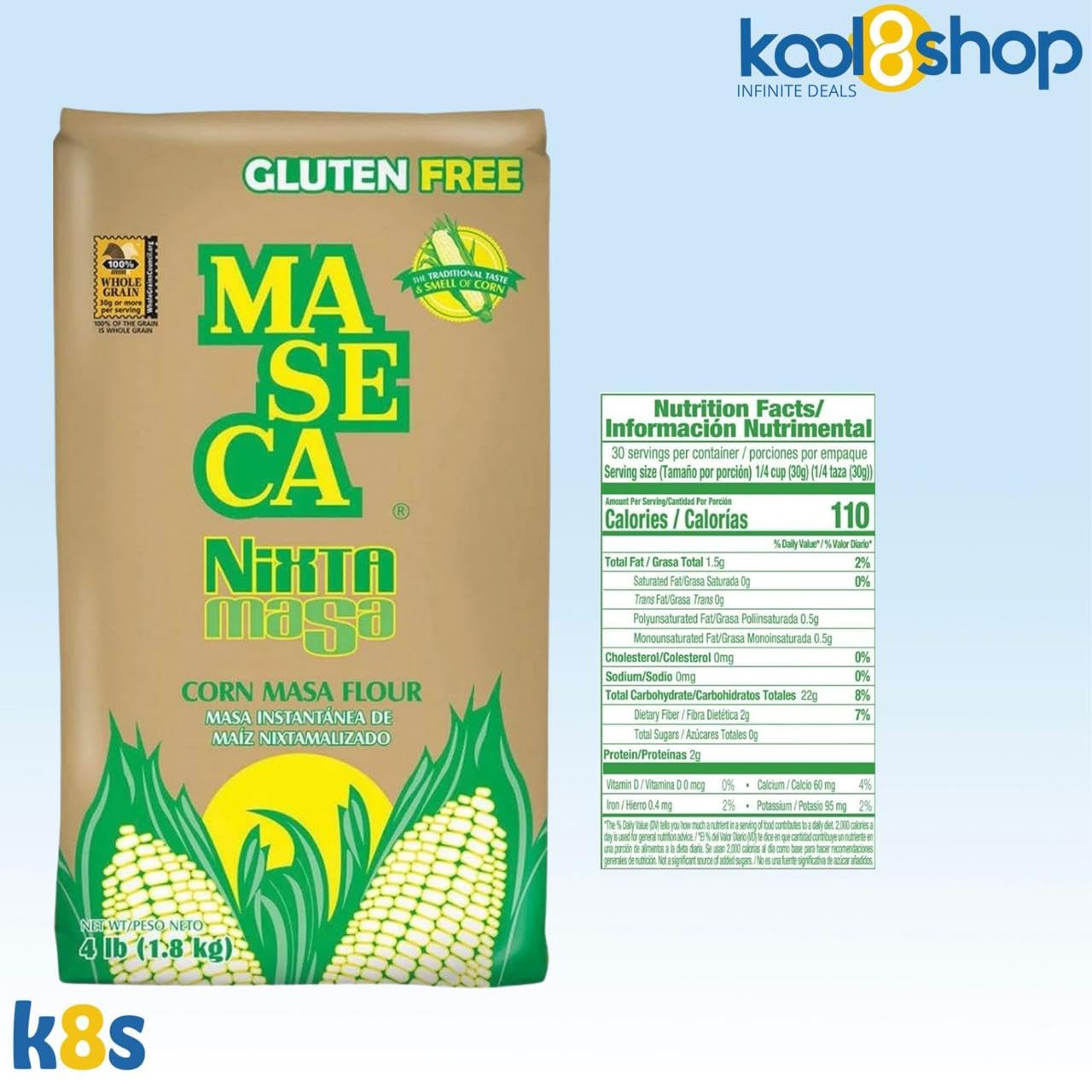 Amazon.com : Maseca Nixtamasa Instant Corn Masa Flour Gluten Free