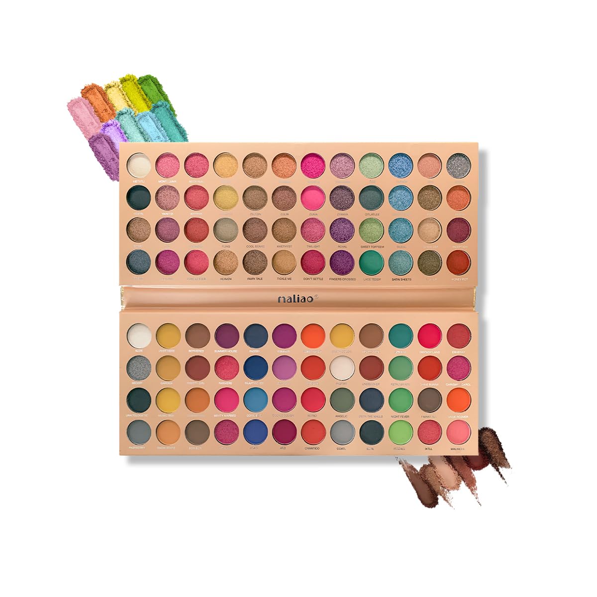 Maliao 96 Color Eyeshadow Makeup Palette - Create Limitless Eye Looks, 80g-image-43
