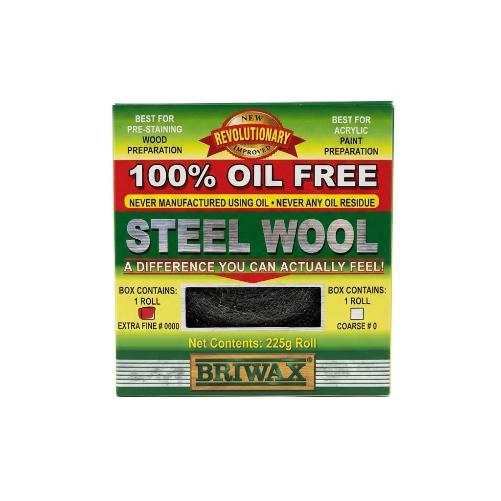 Briwax 0000 Steel Wool Scrubber