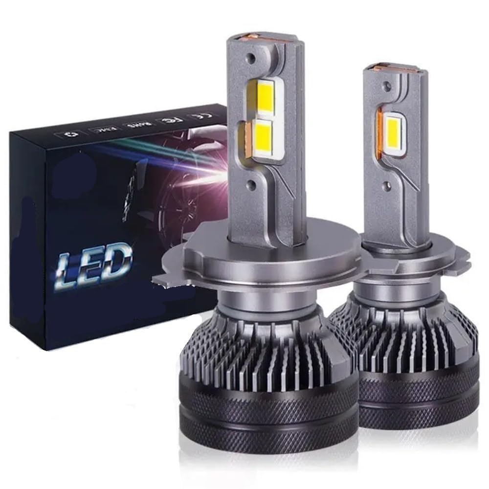 Bombilla LED K5C 4300K ​​110W H7 H4, tubo de cobre doble, 3000K, for faros delanteros de coche H1 H11 HB3 9005 HB4 9006(6000K Cold White,H4)