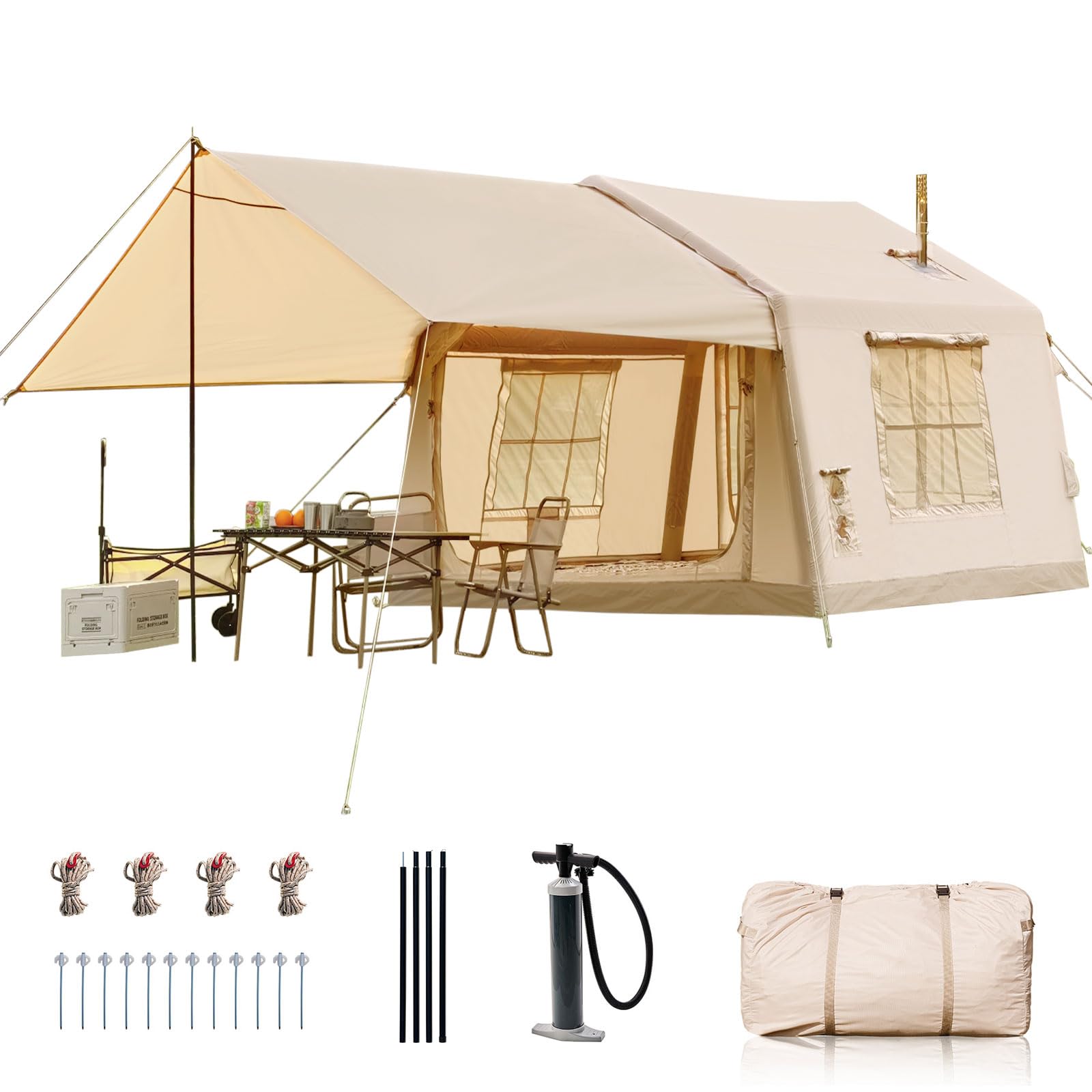 Ytaoeo Aufblasbares Zelt für Camping Outdoor Zelt Aufblasbares Gampingzelt aus Wasserdichtem Oxford-Stoff Air Glamping Zelte, Verschiedene Optionen