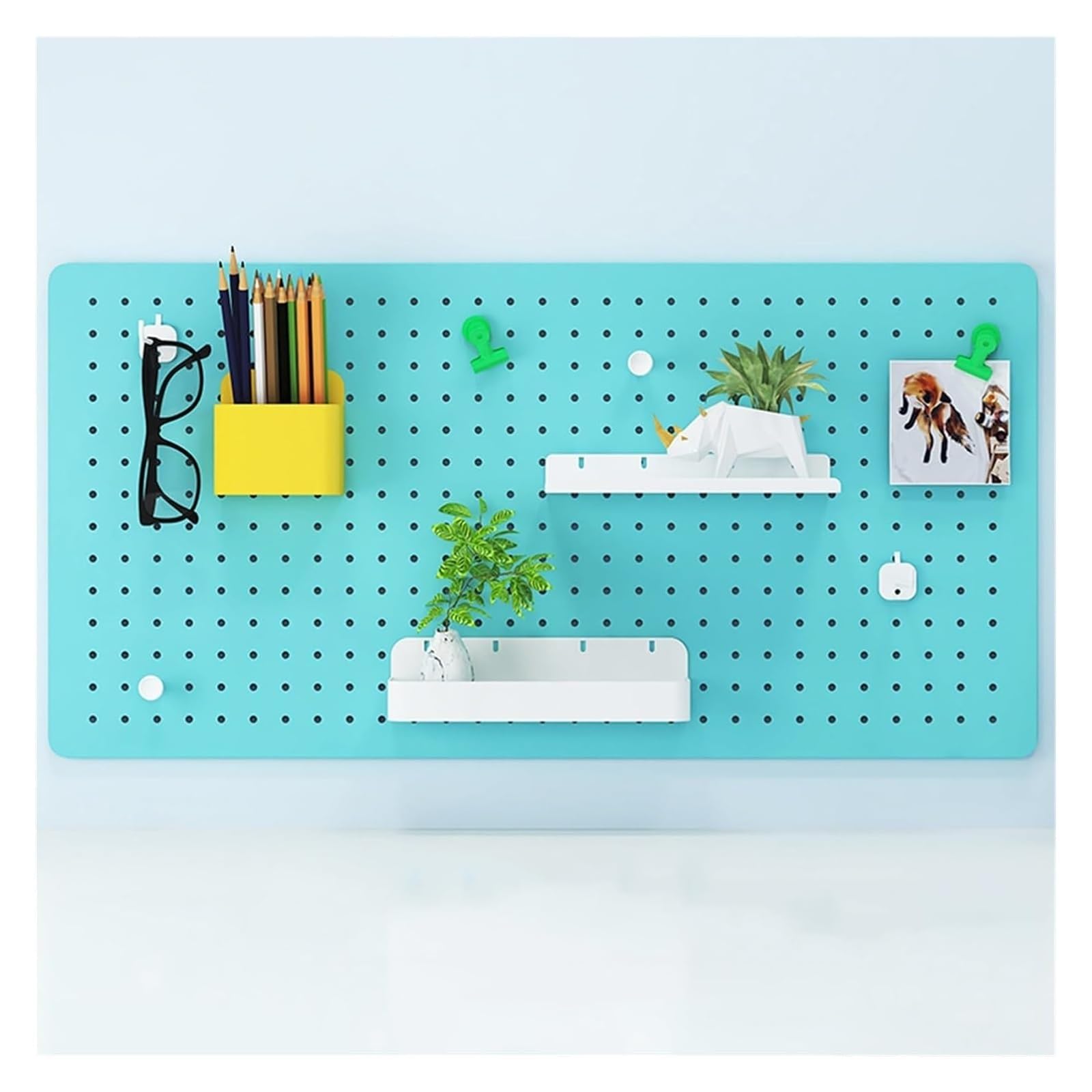 Muro Panel Perforado Para Herramientas Kit Organizador De Tablero Perforado De Pared, Tablero De Almacenamiento De Herramientas De Garaje Montado En La Pared Con Accesorios For Entrada, Sala De Estar,