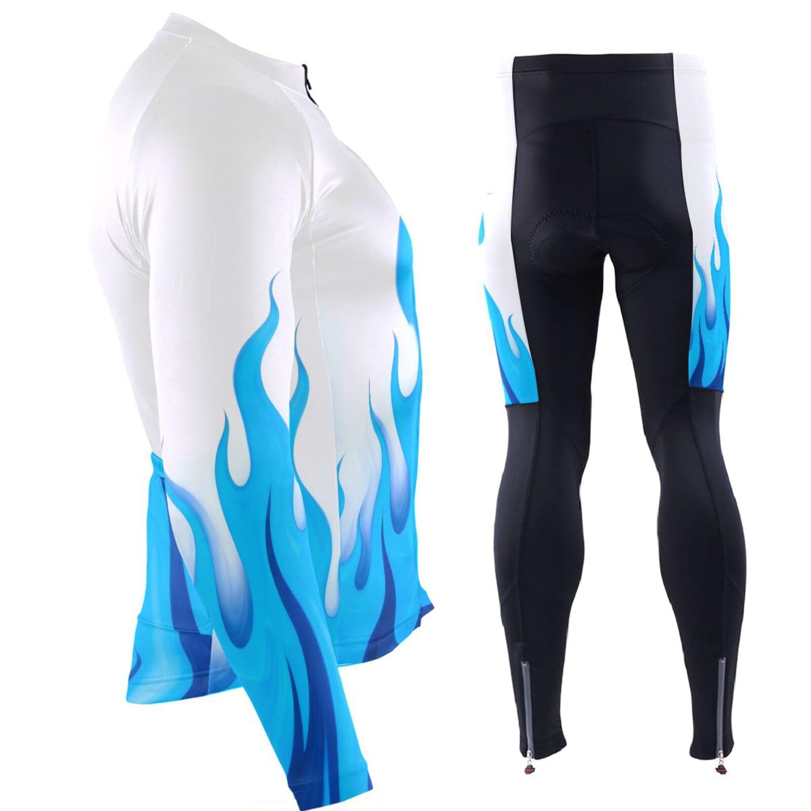 Herren Radtrikot mit Taschen, atmungsaktiv, Mountainbike-Hemden für 3D-gepolstert