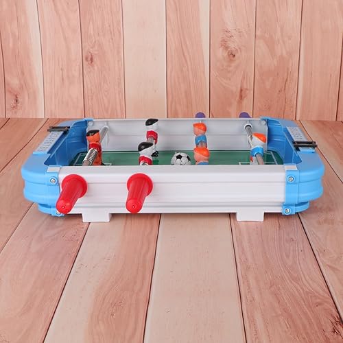 Miniatura 2 de Mini futbolín de fútbol de mesa de fútbol de 10.2 pulgadas con marcadores y 2 pelotas para competición deportiva y al aire libre (no requiere